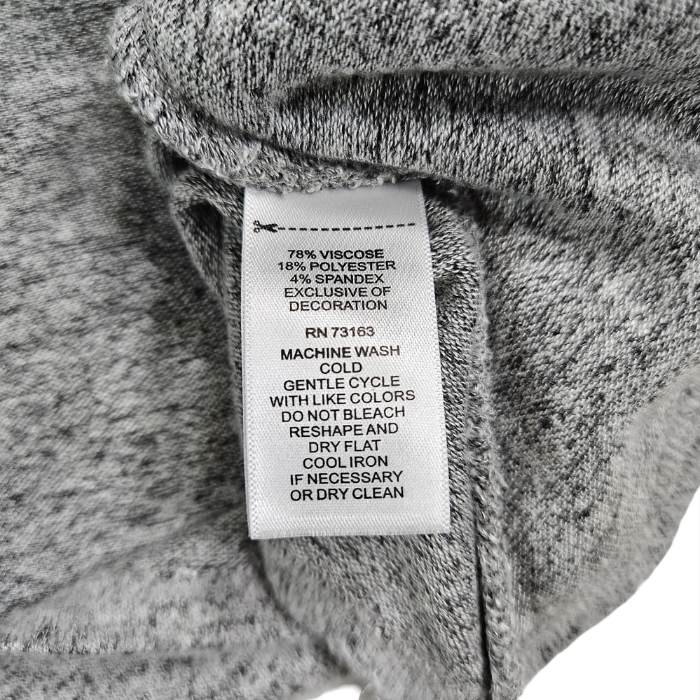 Cupio Long Hooded Cardigan, Heather Grey, Medium - Picture 9 of 13